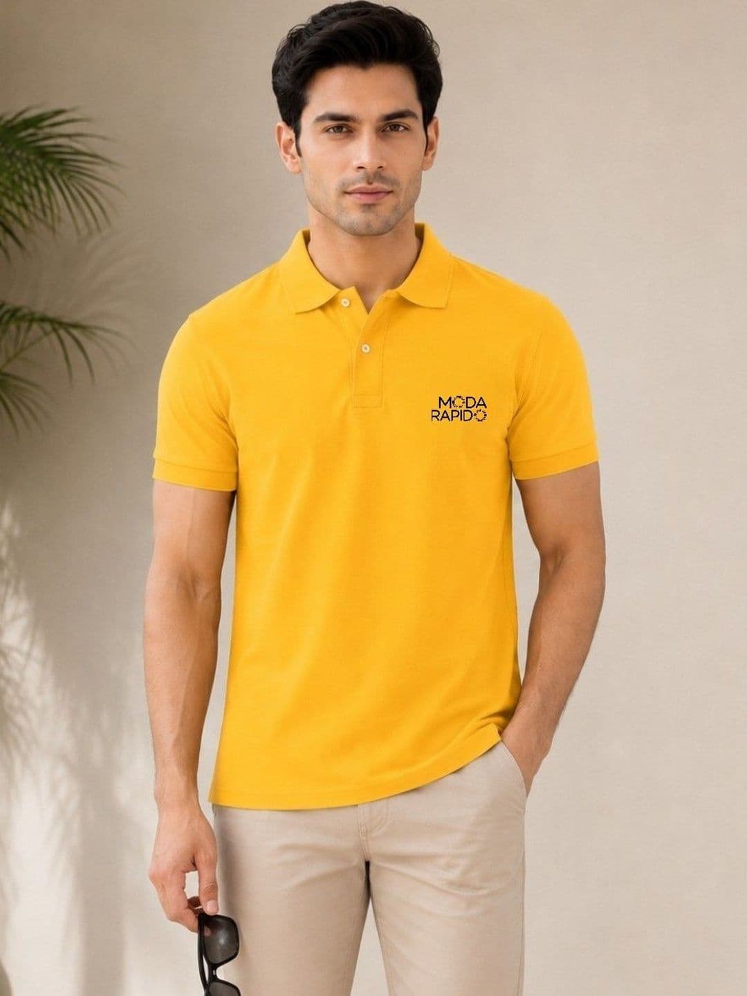 Moda Rapido Men Brand Logo Polo Collar T-shirt - view 1