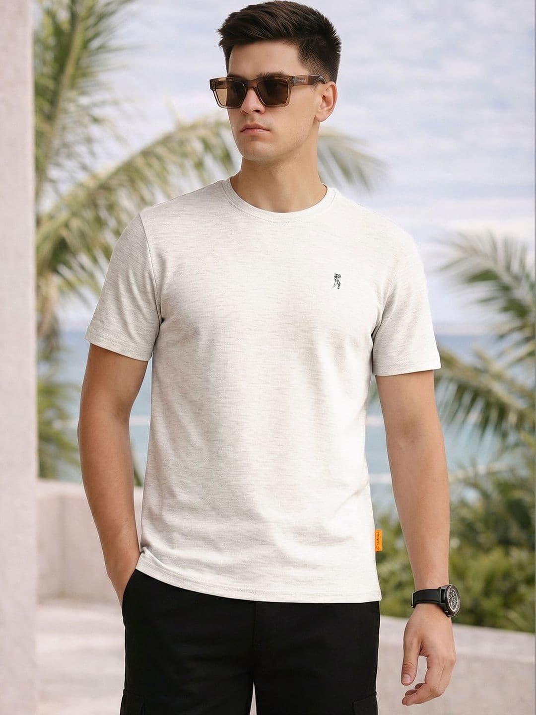 Thomas Scott Pure Cotton Round Neck Regular Fit Tshirt - view 1