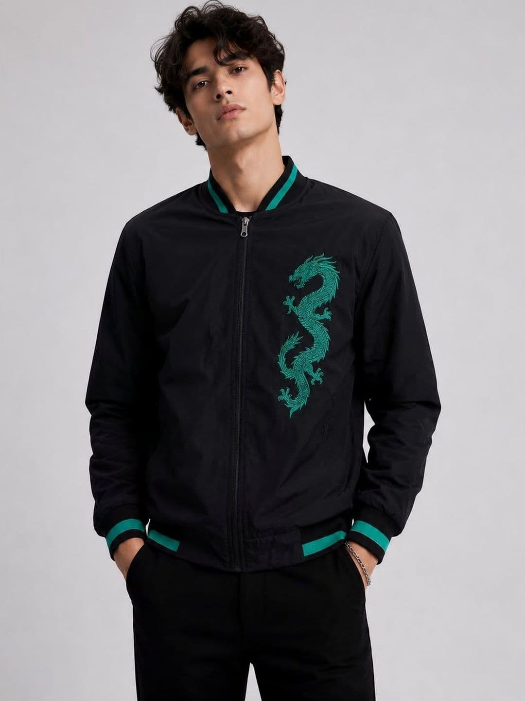 APSH.ECO Men Bomber with Embroidered Jacket - view 1