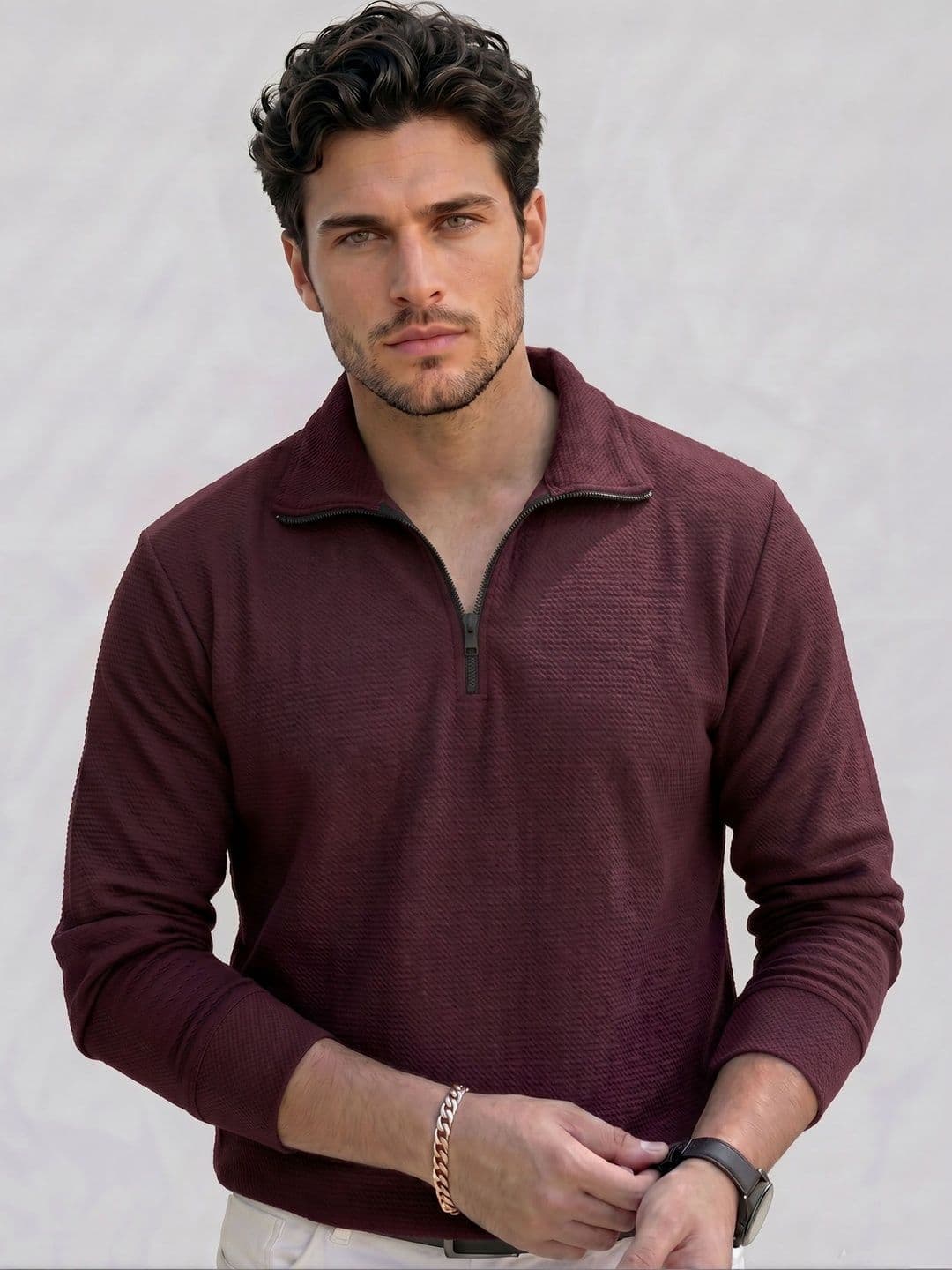 LECOWAR Men Polo Collar T-shirt - view 1