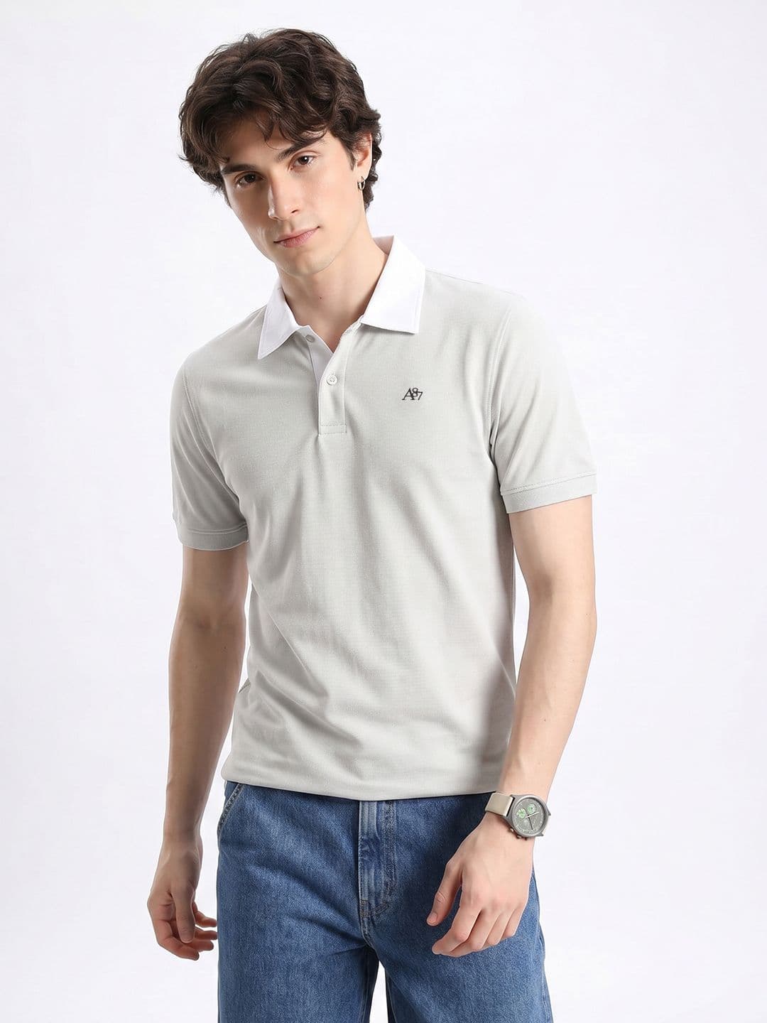 Aeropostale Polo Collar Pure Cotton T-shirt - view 1