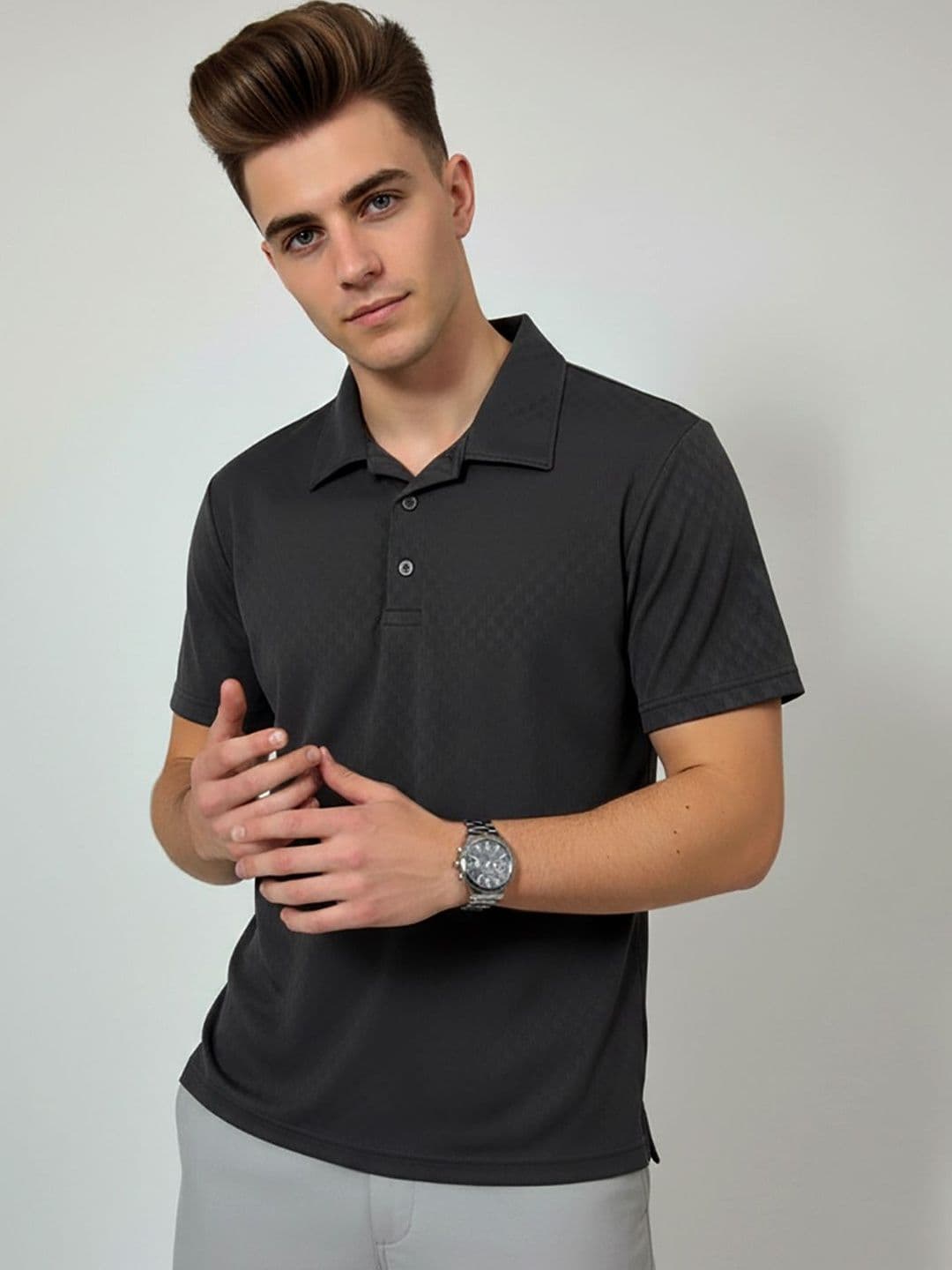 Kook N Keech Men Polo Collar T-shirt - view 1