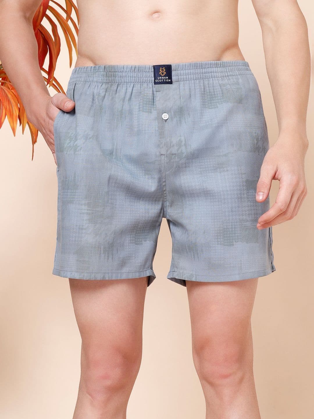 URBAN SCOTTISH Men Pack Of 2 Printed Pure Cotton Boxers - view 1