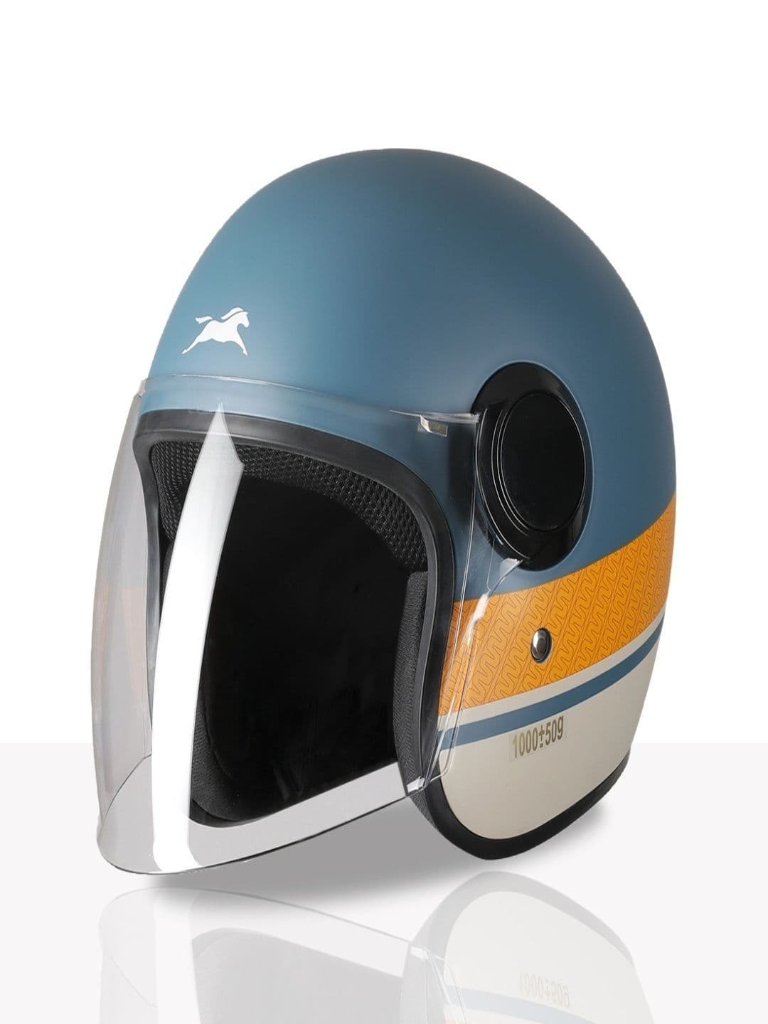 TVS Scratch Resistant Open Face Riding Helmet - view 1