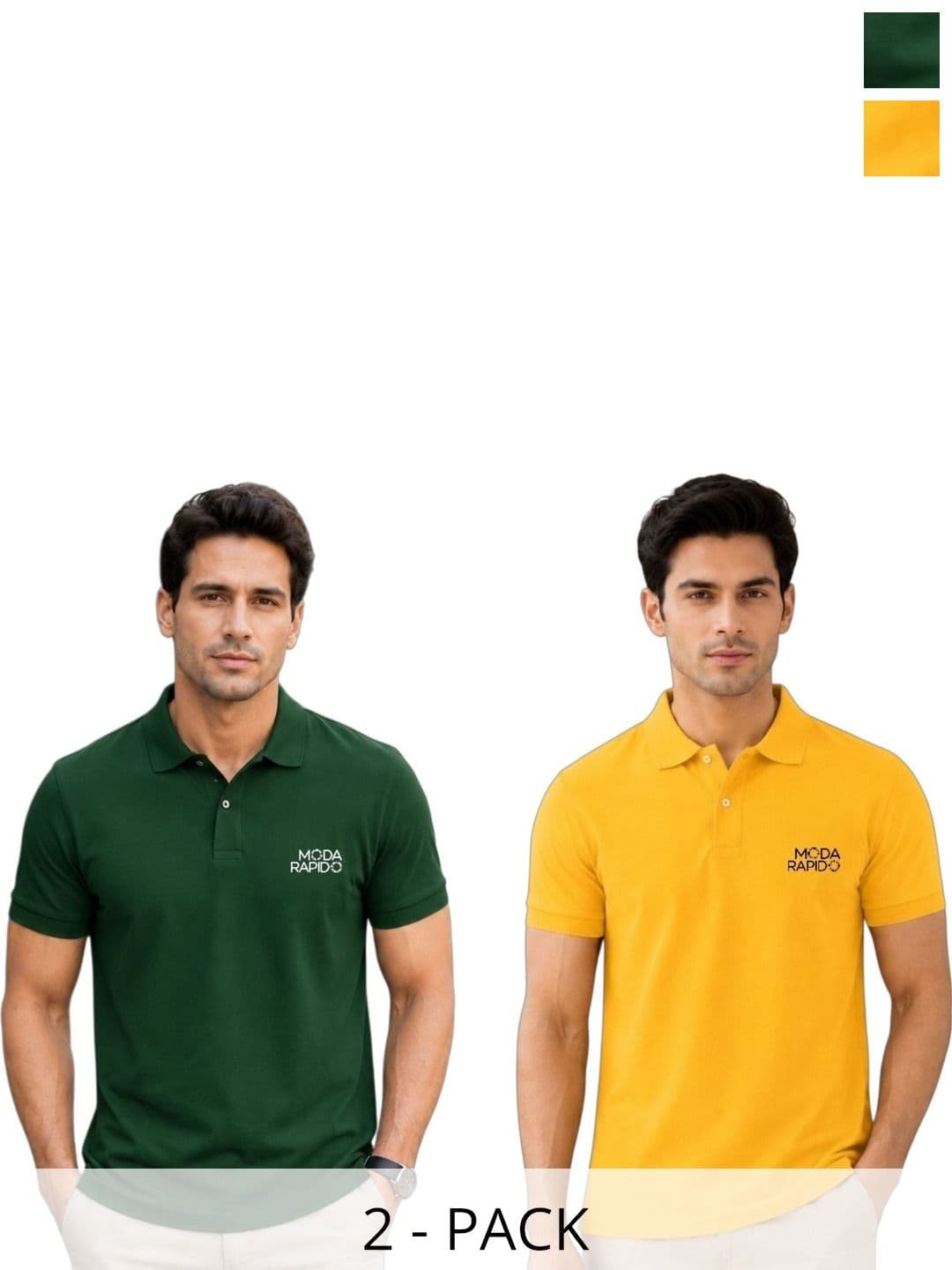 Moda Rapido Men Brand Logo 2 Polo Collar T-shirt - view 1