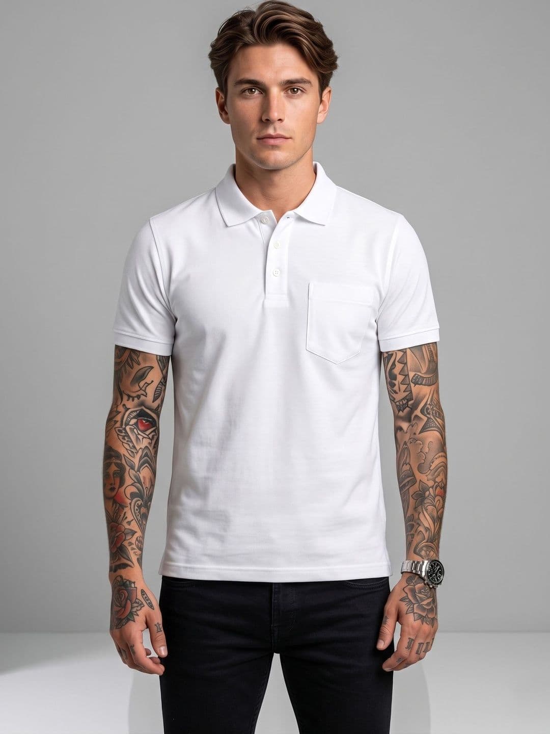 SANDPIPER Men Polo Collar Pockets T-shirt - view 1