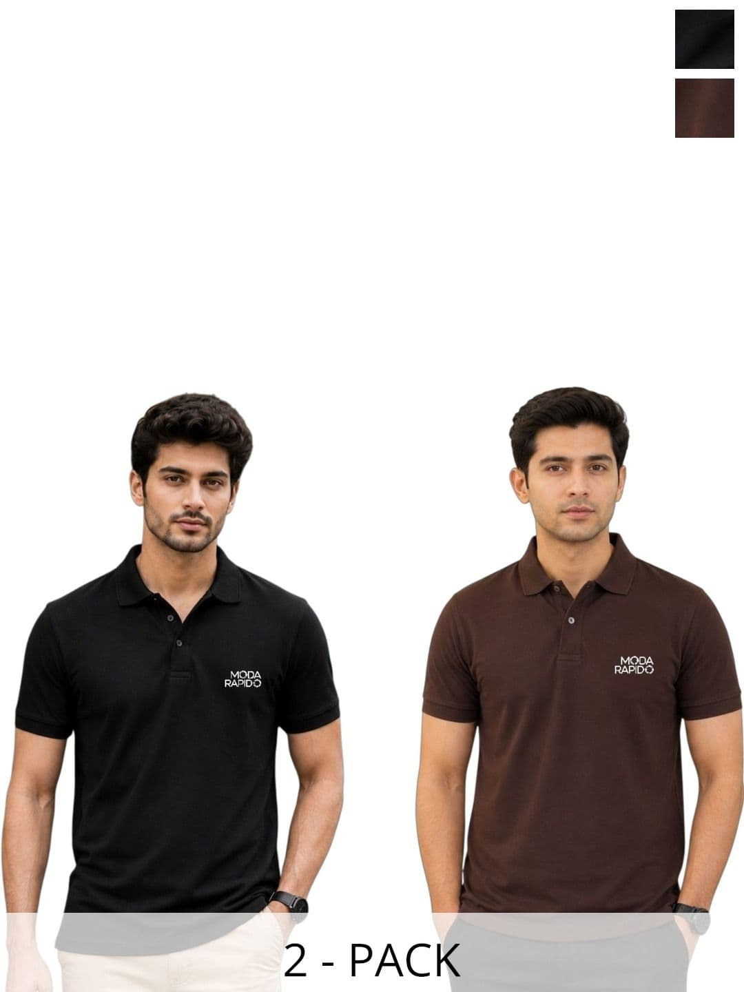 Moda Rapido Men Brand Logo 2 Polo Collar T-shirt - view 1