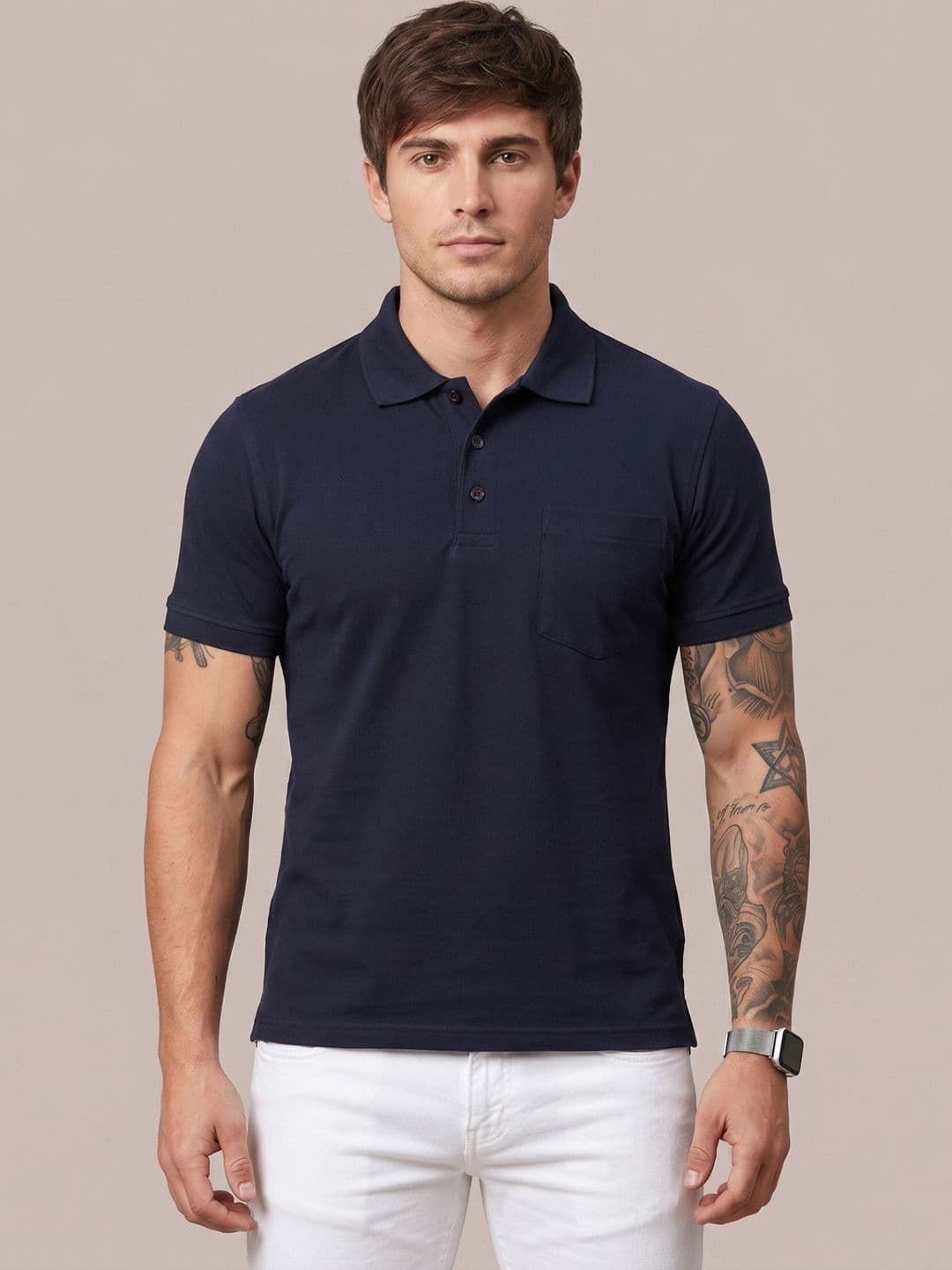 SANDPIPER Men Polo Collar Pockets T-shirt - view 1