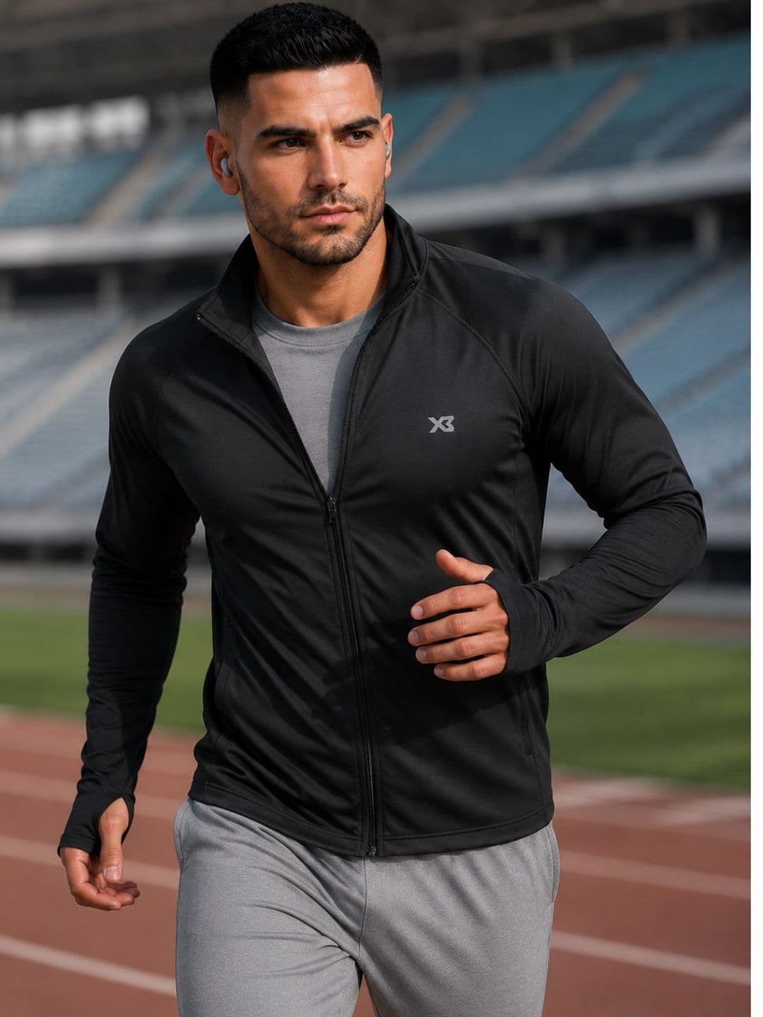 CROSS BENCH Men Brand Logo Front Open Jacket - view 1