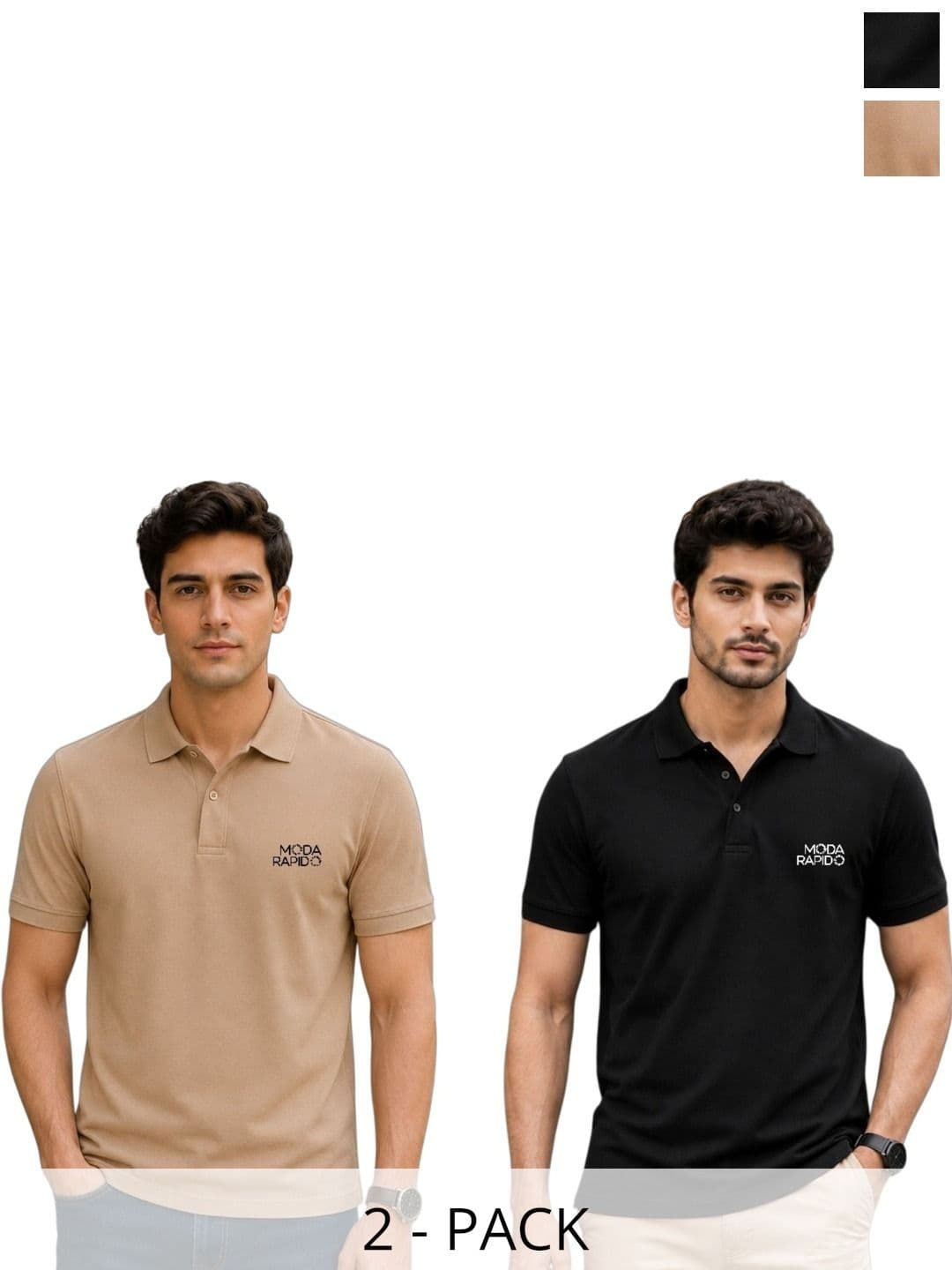 Moda Rapido Men Brand Logo 2 Polo Collar T-shirt - view 1