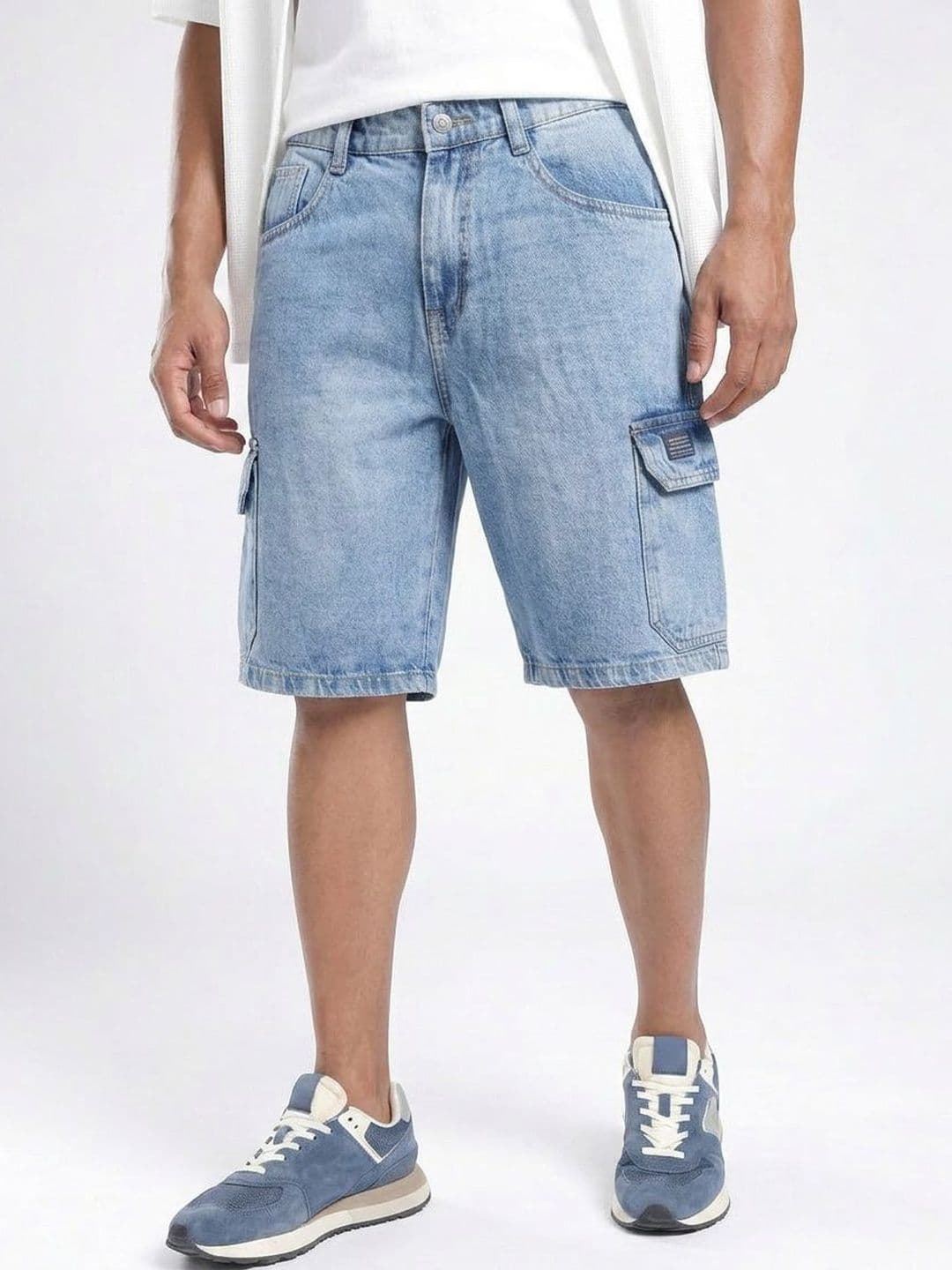 dolsia Men Denim Cargo Shorts - view 1
