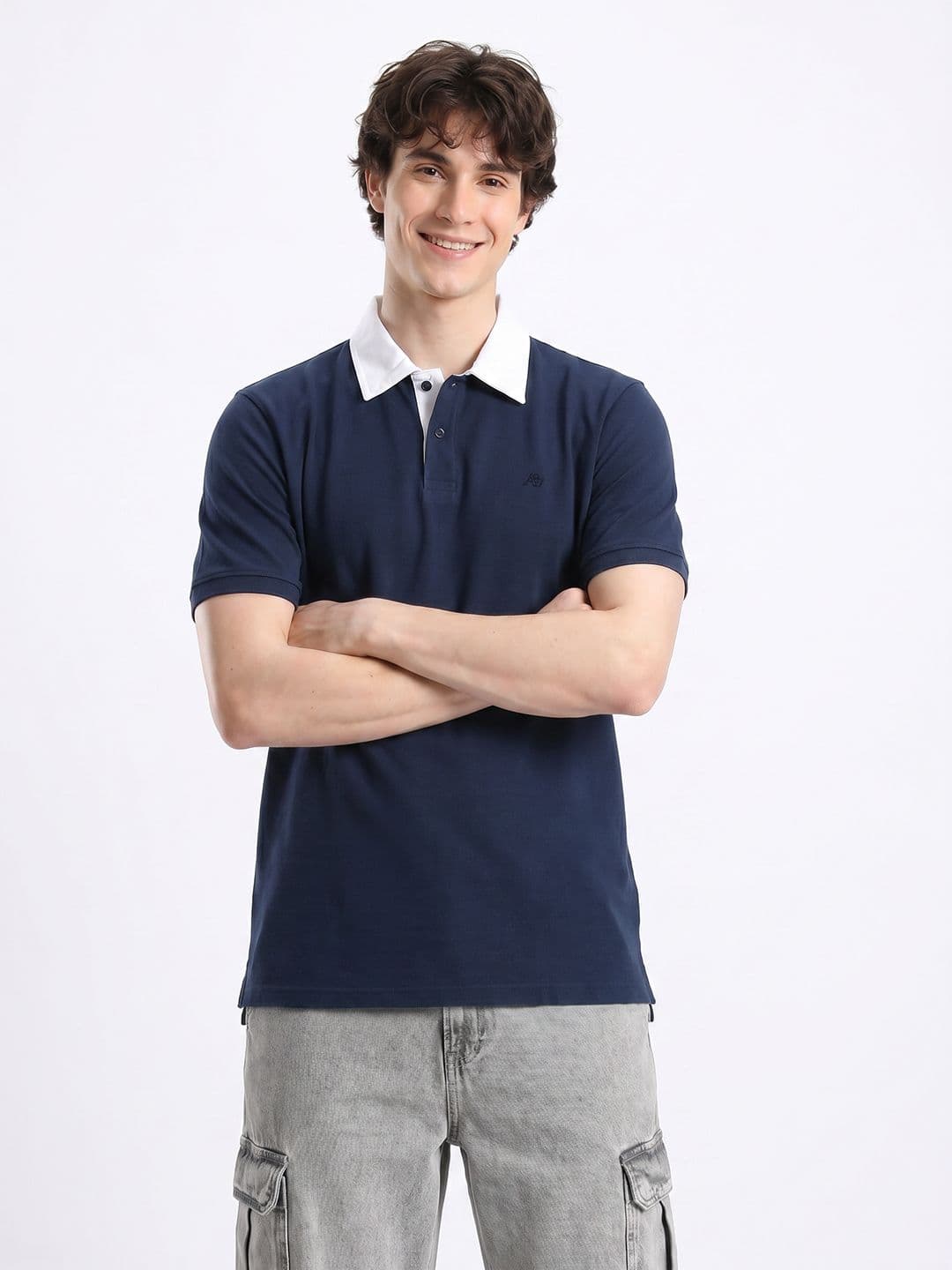Aeropostale Polo Collar Pure Cotton T-shirt - view 1