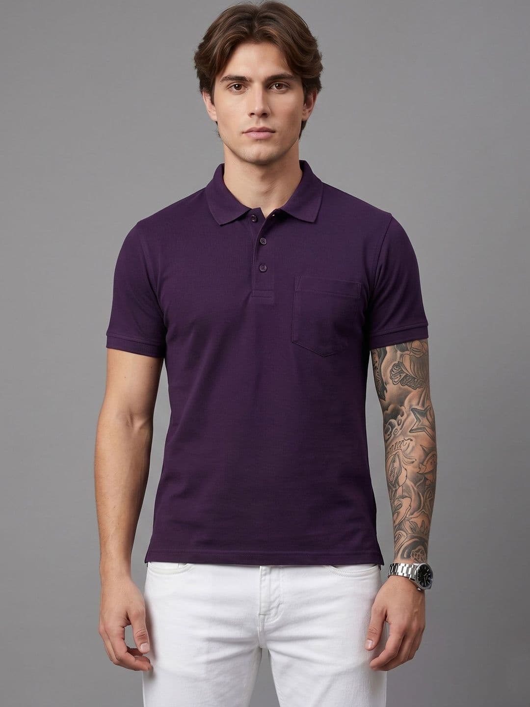SANDPIPER Men Polo Collar Pockets T-shirt - view 1