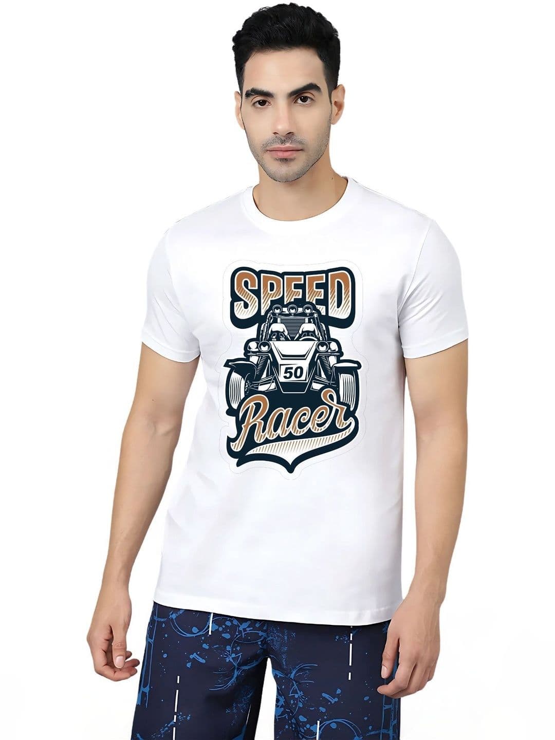 Ladies Haat Graphic Printed Round Neck Short Sleeves Cotton T-shirt - view 1