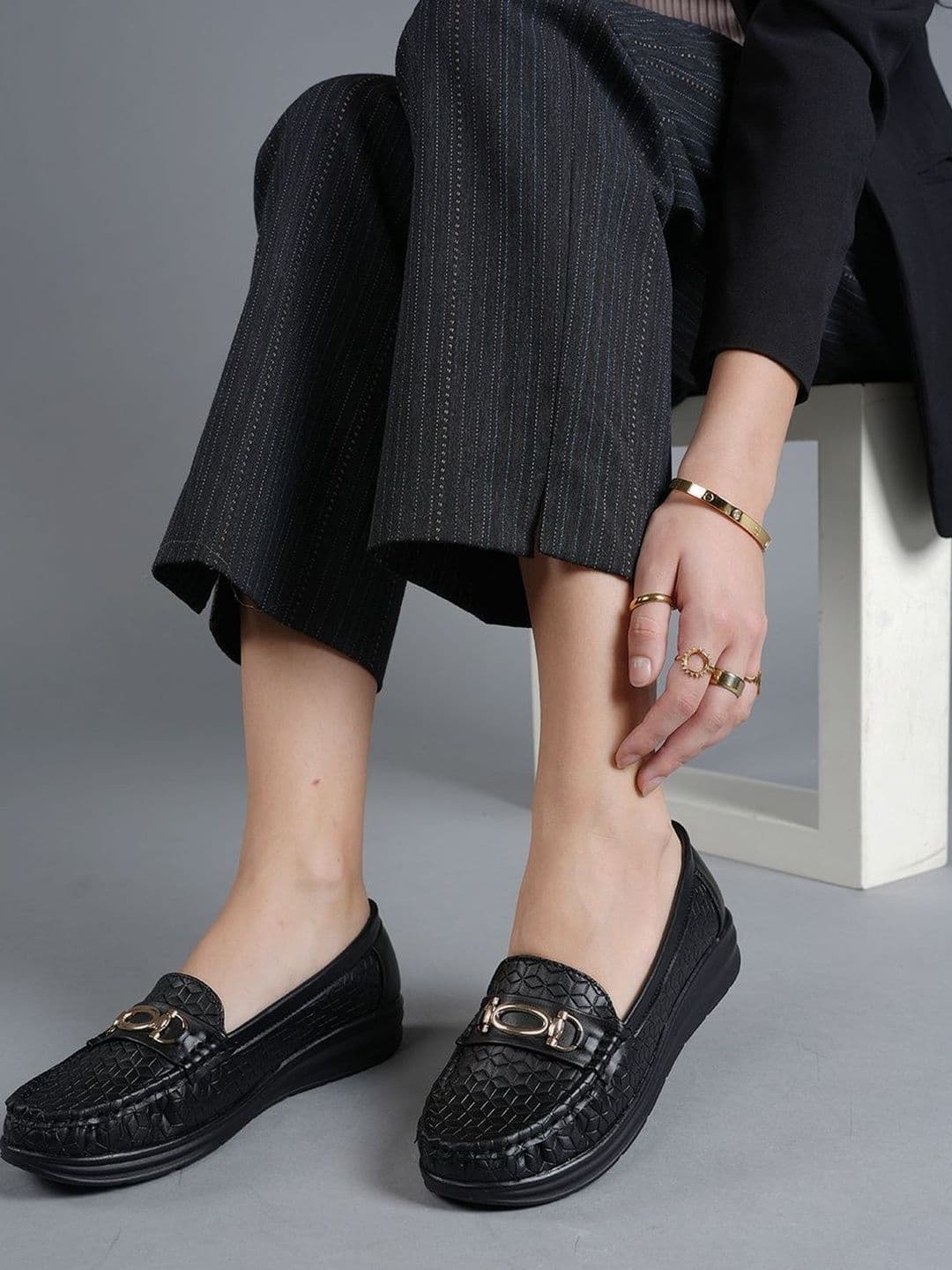 DressBerry Women Textured Loafers - view 1