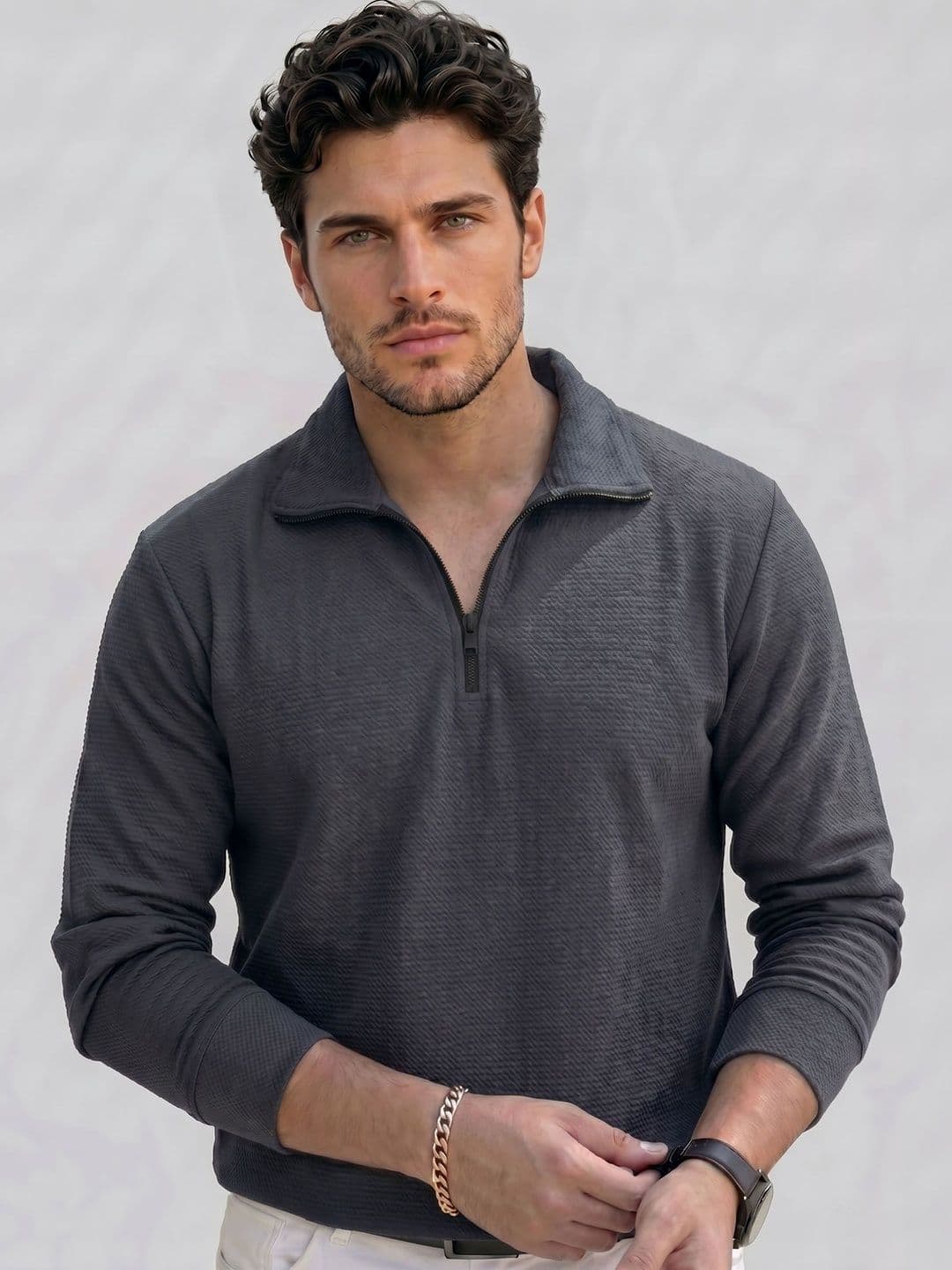 LECOWAR Men Polo Collar T-shirt - view 1