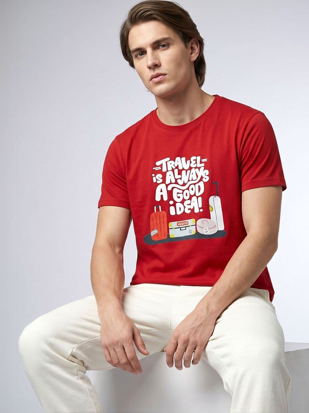 Roadster Men Printed T-shirt - view 1