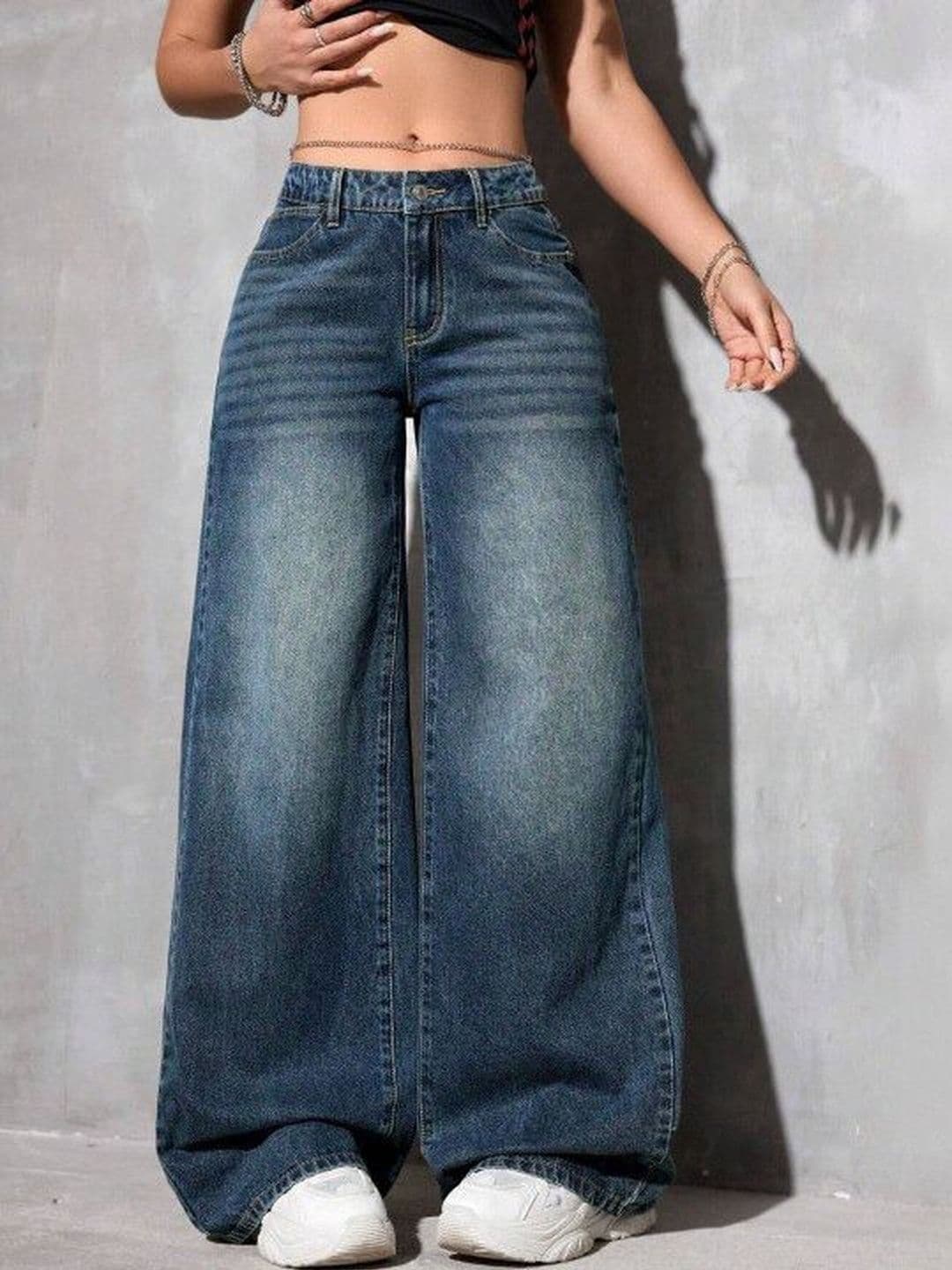 TYFFYN Women Comfort Wide Leg High-Rise Stretchable Jeans - view 1