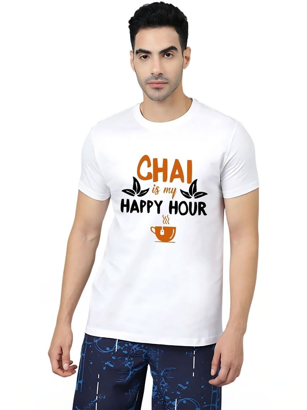 LH-Ladies Haat Men Typography Printed T-shirt - view 1