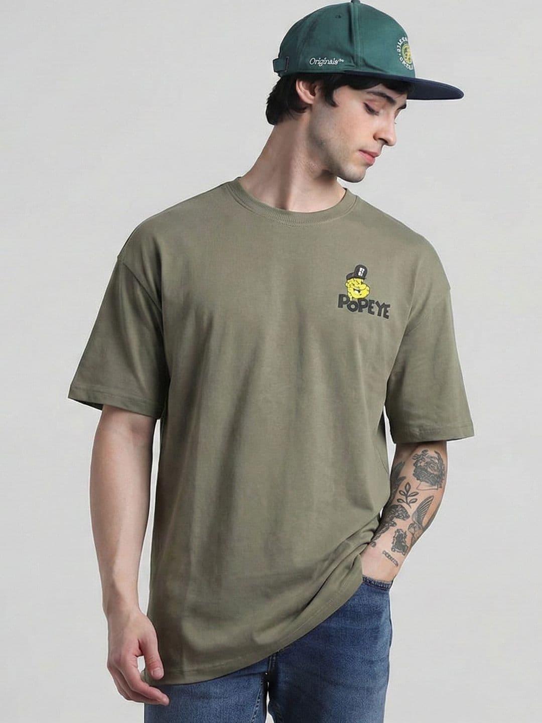 Moda Rapido Men Printed Drop-Shoulder Sleeves T-shirt - view 1