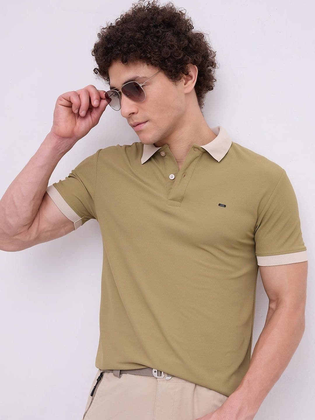 nostrum Polo Collar Short Sleeves Regular Fit Cotton T-shirt - view 1