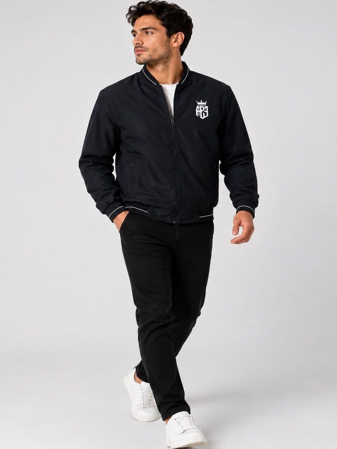 APSH.ECO Men Brand Logo Lightweight Bomber Jacket - view 1