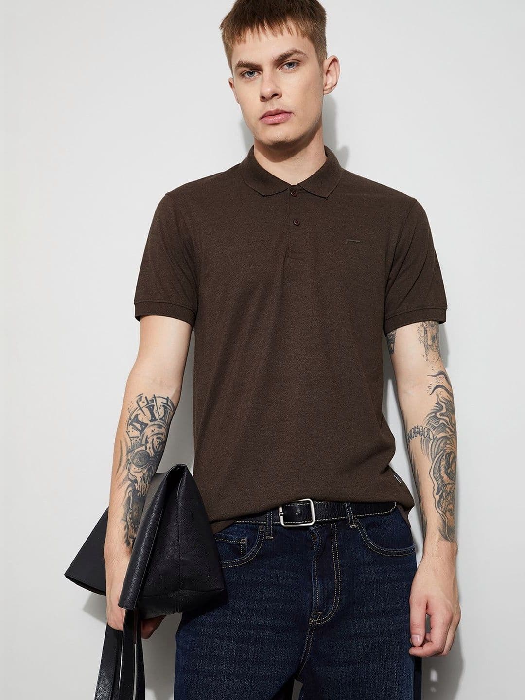 Fame Forever by Lifestyle Men Polo Collar T-shirt - view 1
