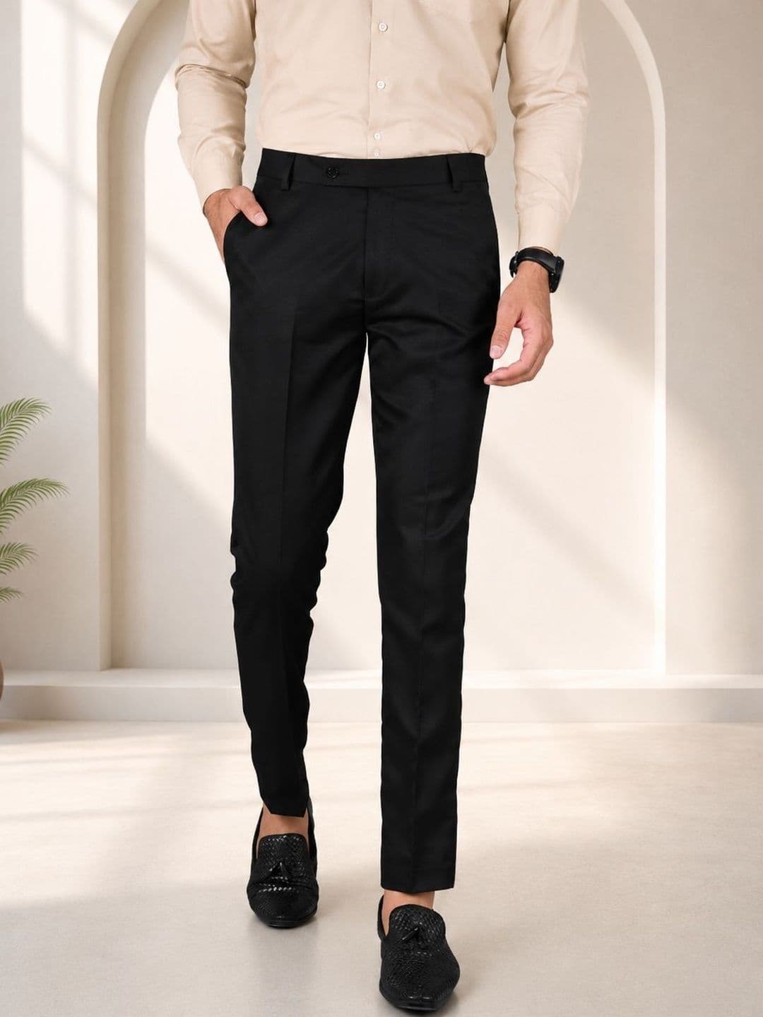 GHABA CREATION Men Easy Wash Trousers - view 1