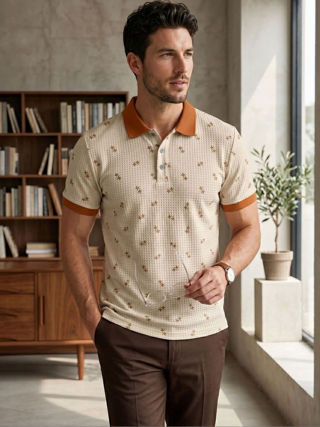 Tshirts Buddy Men Printed Polo Collar T-shirt - view 1
