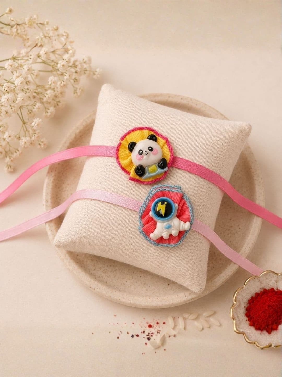 I Jewels Kids Boys Set Of 2 Cartoon Thread Rakhis For Brother - view 1
