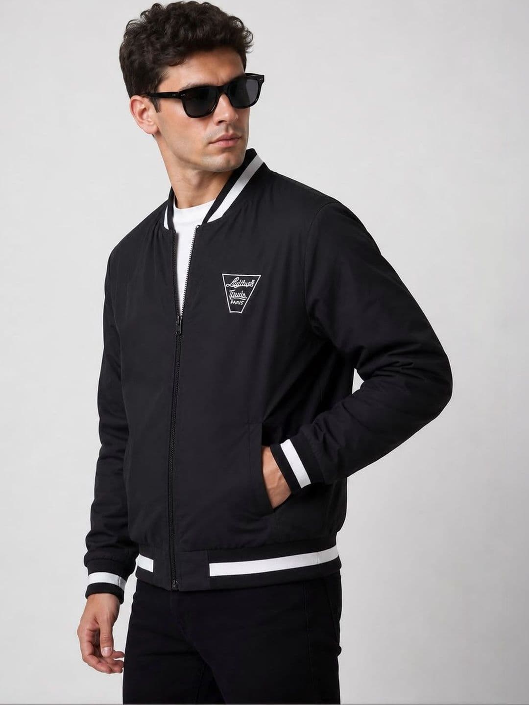 APSH.ECO Men Typography Bomber Jacket - view 1