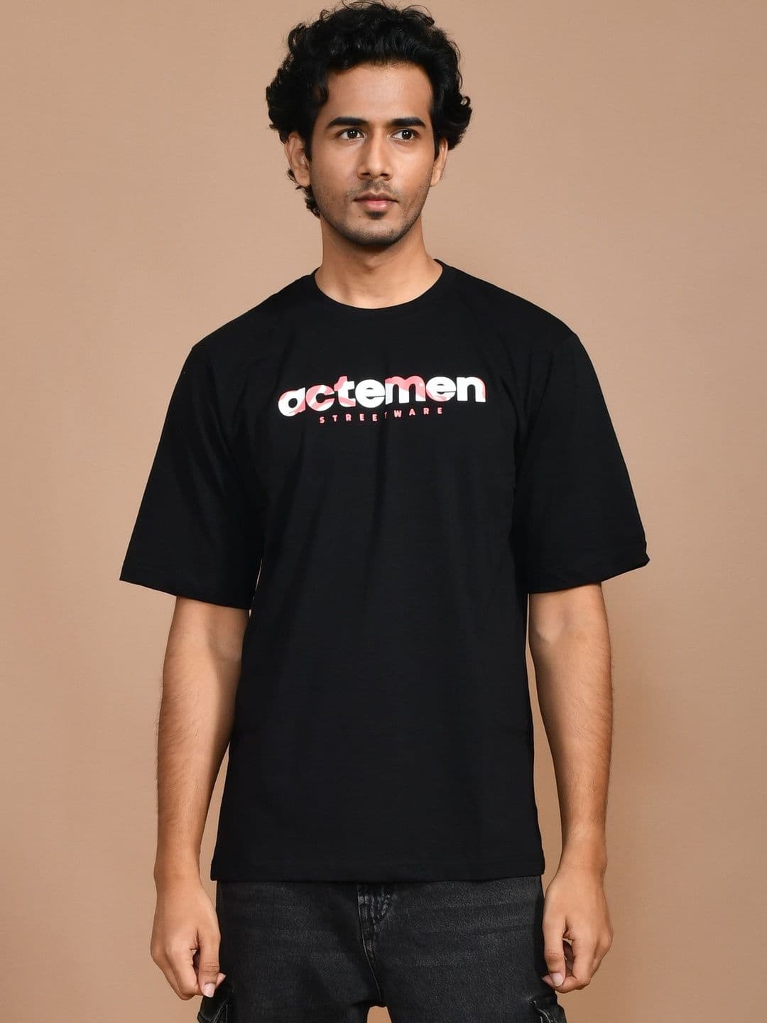 ACTEMEN Men Brand Logo Printed T-shirt - view 1