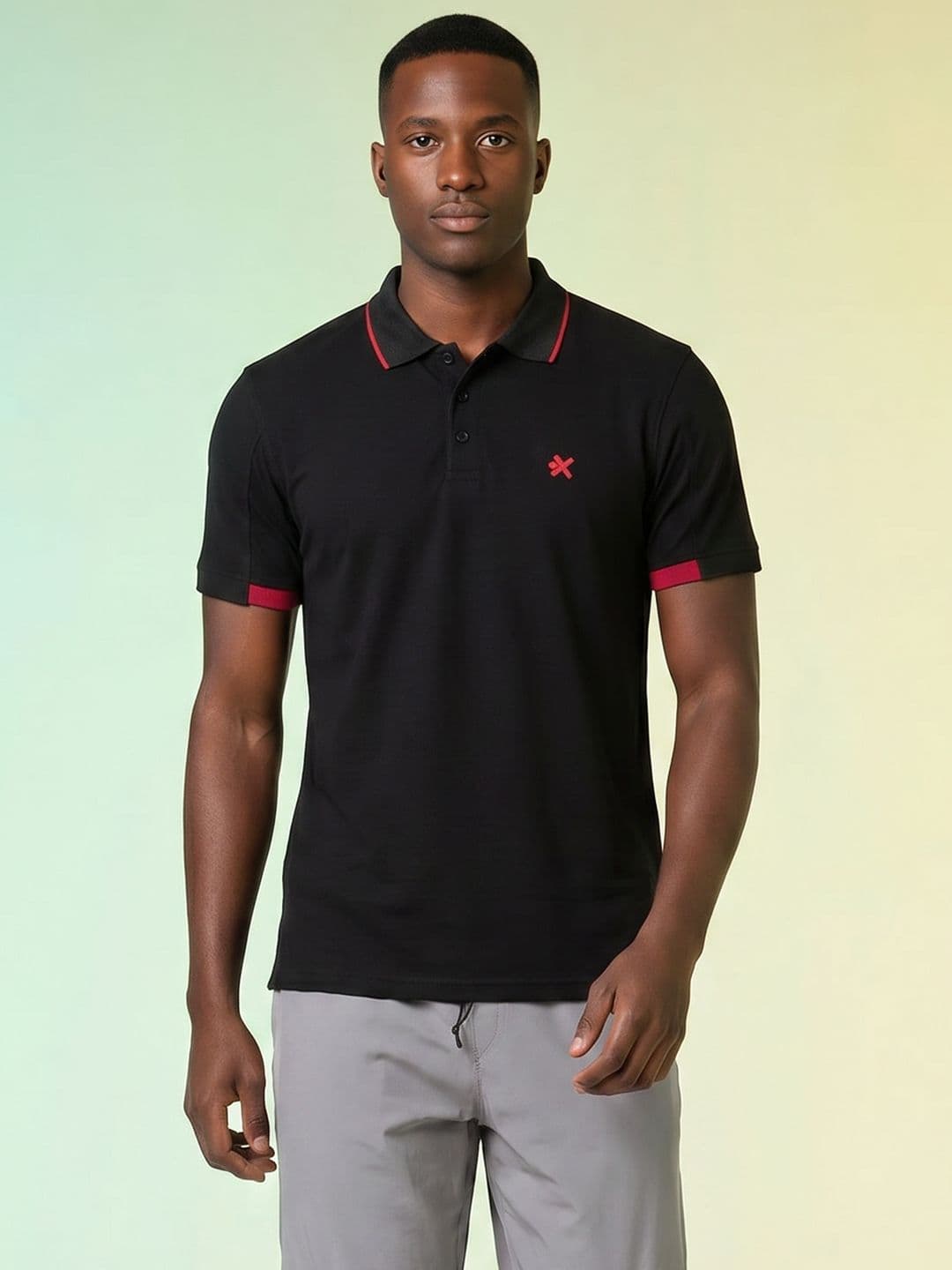 HRX by Hrithik Roshan Polo Collar Casual T-shirt - view 1