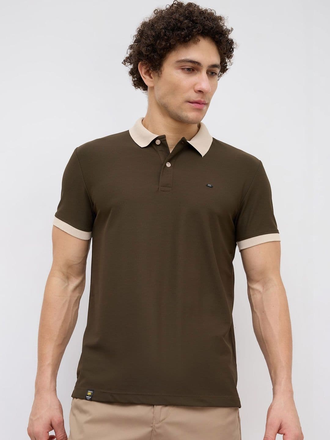 nostrum Polo Collar Short Sleeves Regular Fit Cotton T-shirt - view 1