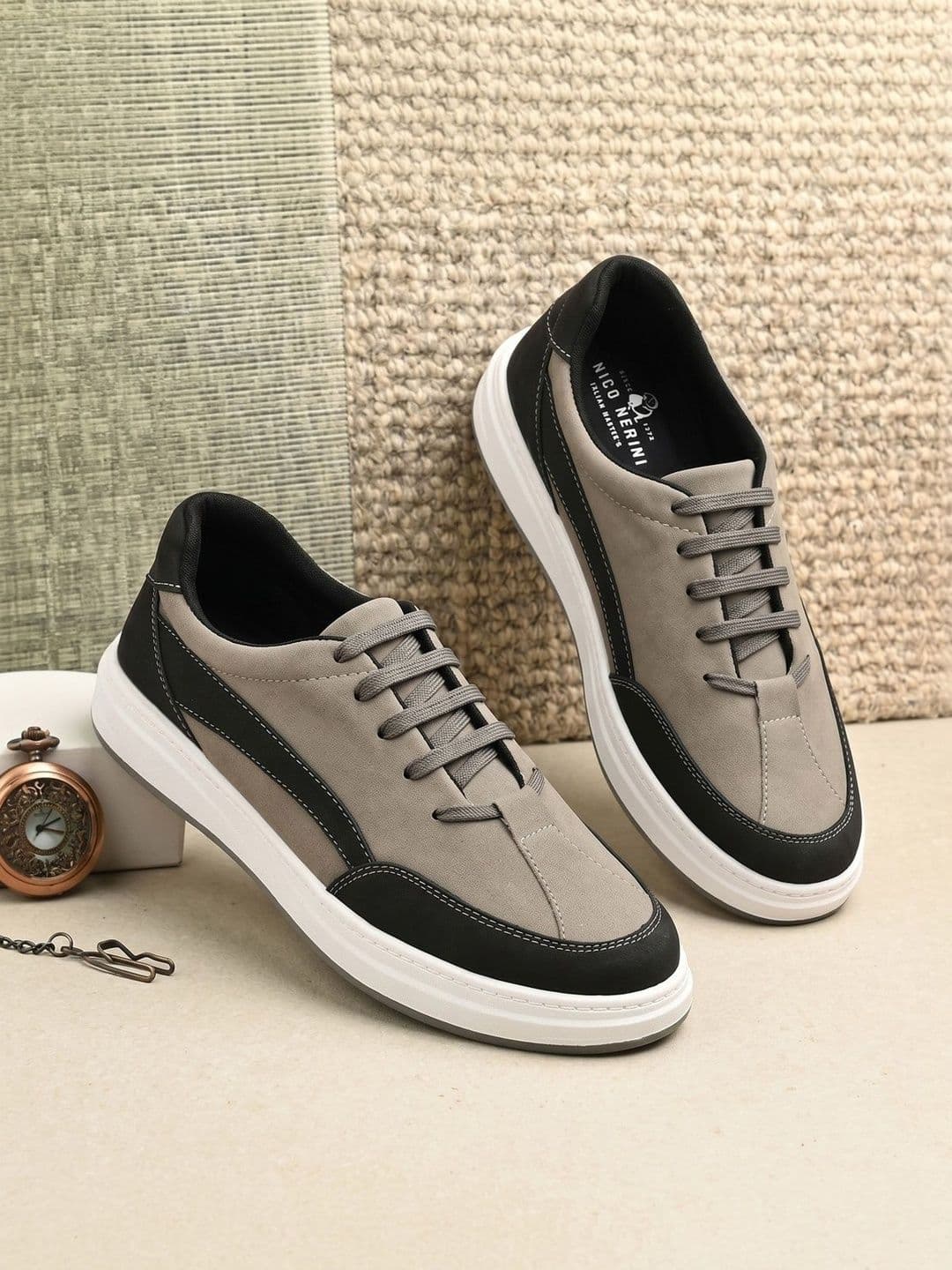 NICO NERINI Men Colourblocked Sneakers - view 1