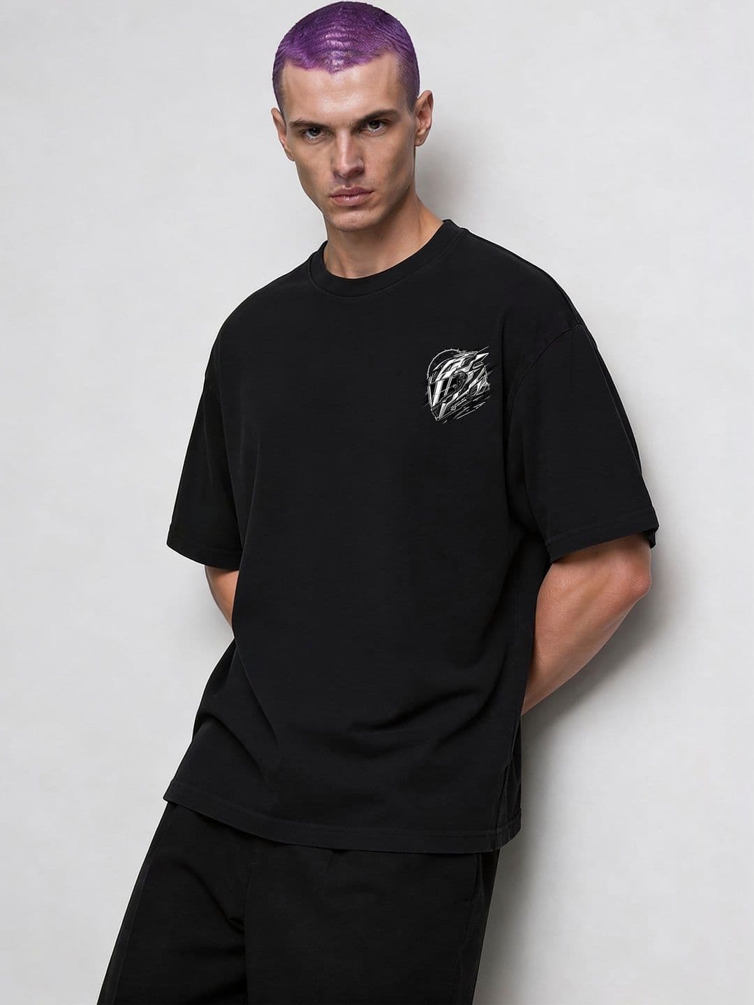 FARDA Unisex Printed Drop-Shoulder Sleeves T-shirt - view 1