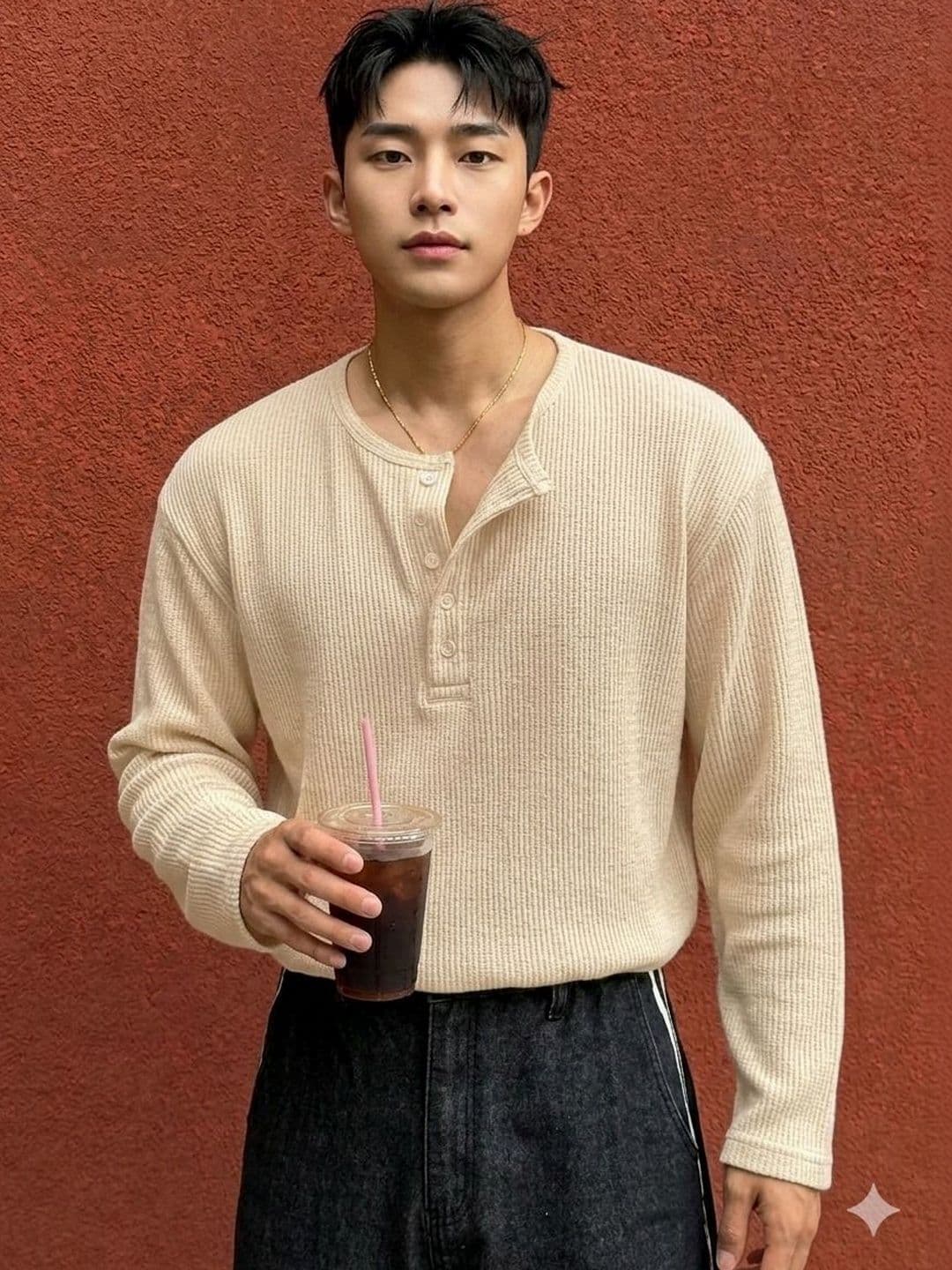 Netclick Men Henley Neck T-shirt - view 1