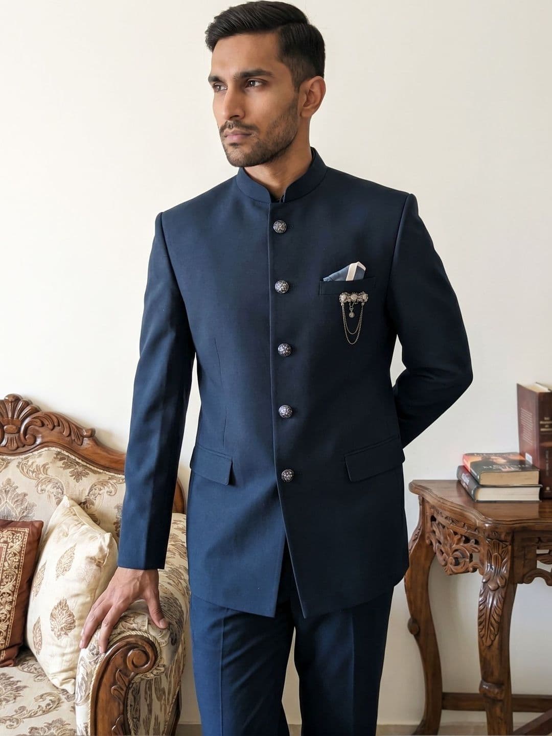 Jompers Mandarin Collar Sherwani Set - view 1