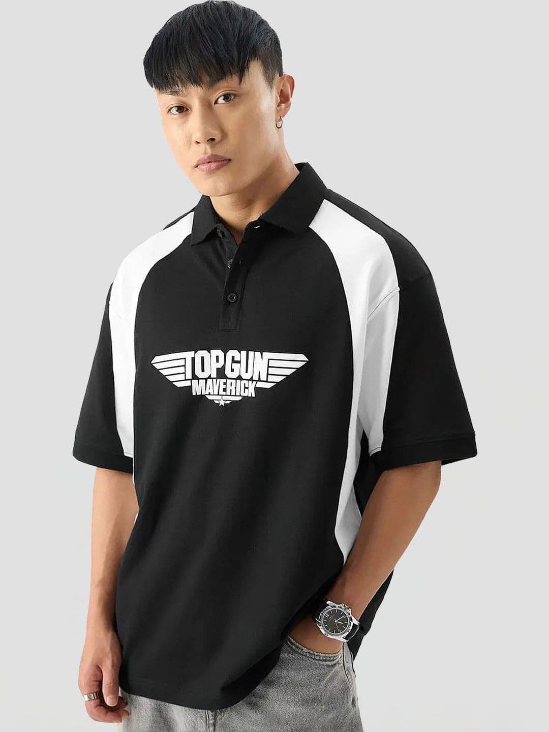 Pagalpan Men Printed Polo Collar T-shirt - view 1