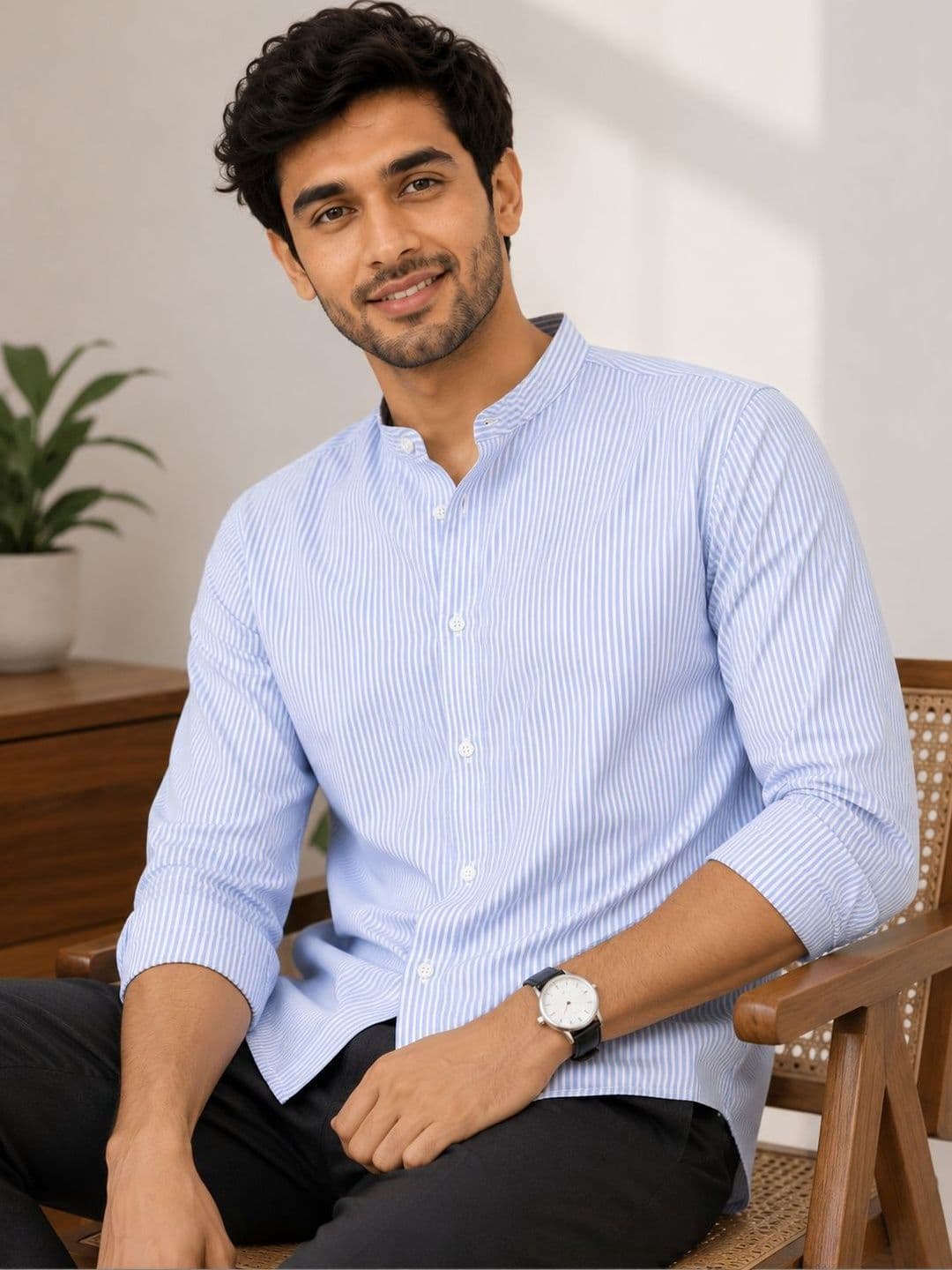 HERE&NOW Men Standard Striped Casual Shirt - view 1