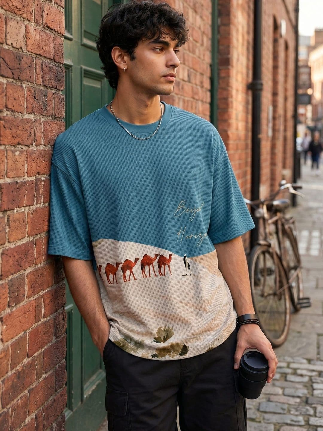 Tshirts Buddy Men Printed Drop-Shoulder Sleeves T-shirt - view 1