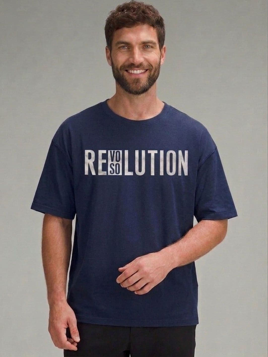 HERE&NOW Men Typography Printed T-shirt - view 1