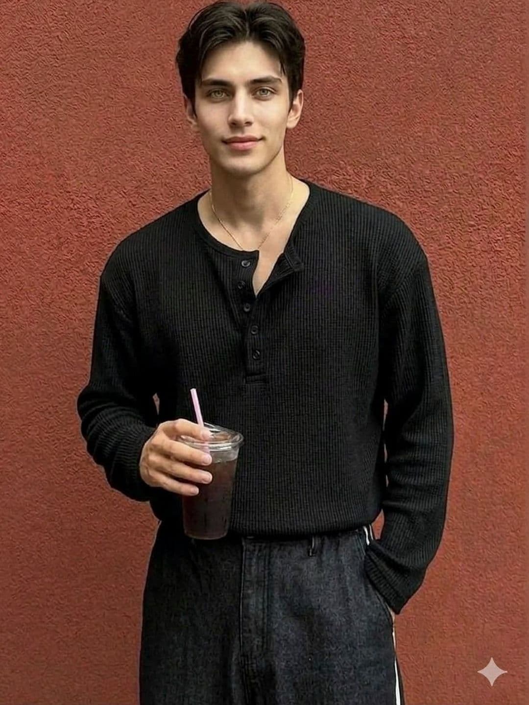 Netclick Men Henley Neck T-shirt - view 1