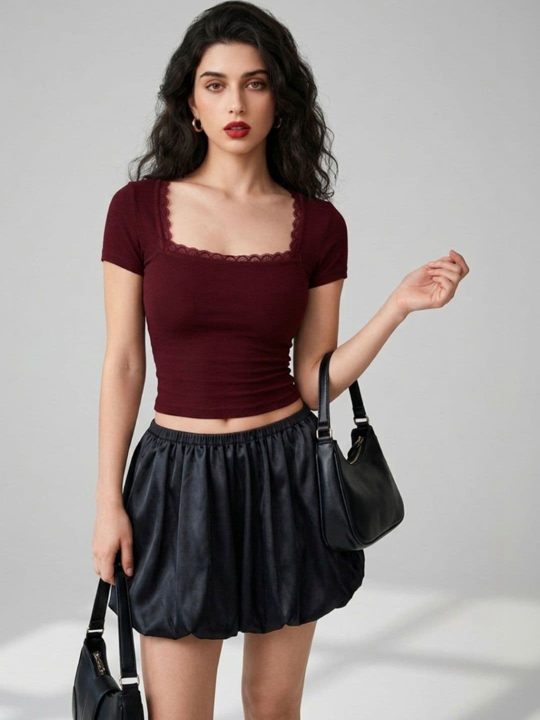 Moda Rapido Ruffles Crop Top - view 1