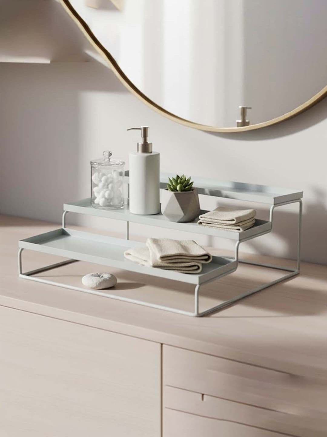 Go Hooked White 3-Tier Step Standing rack - view 1