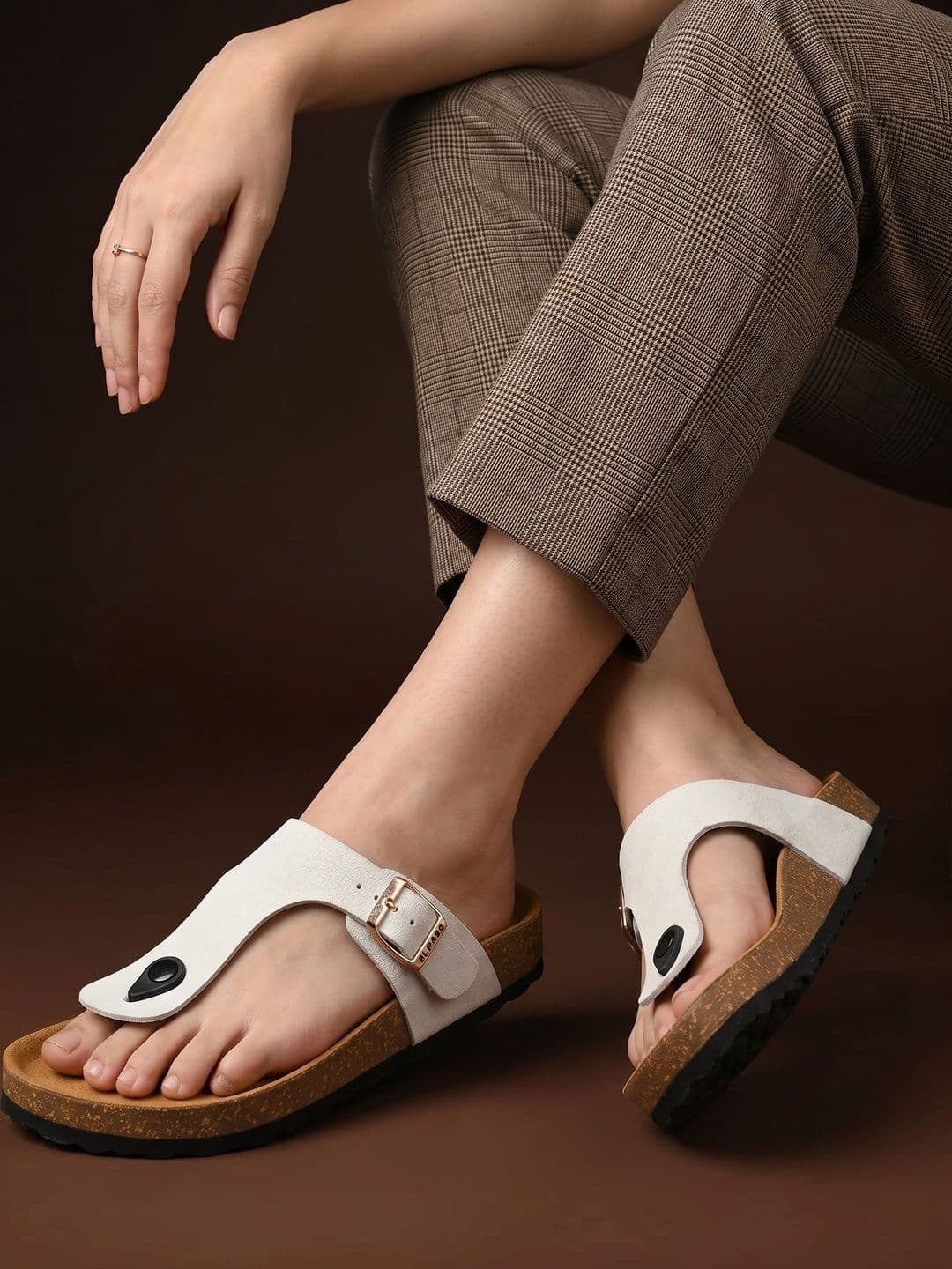 El Paso Women Open Toe Flats - view 1