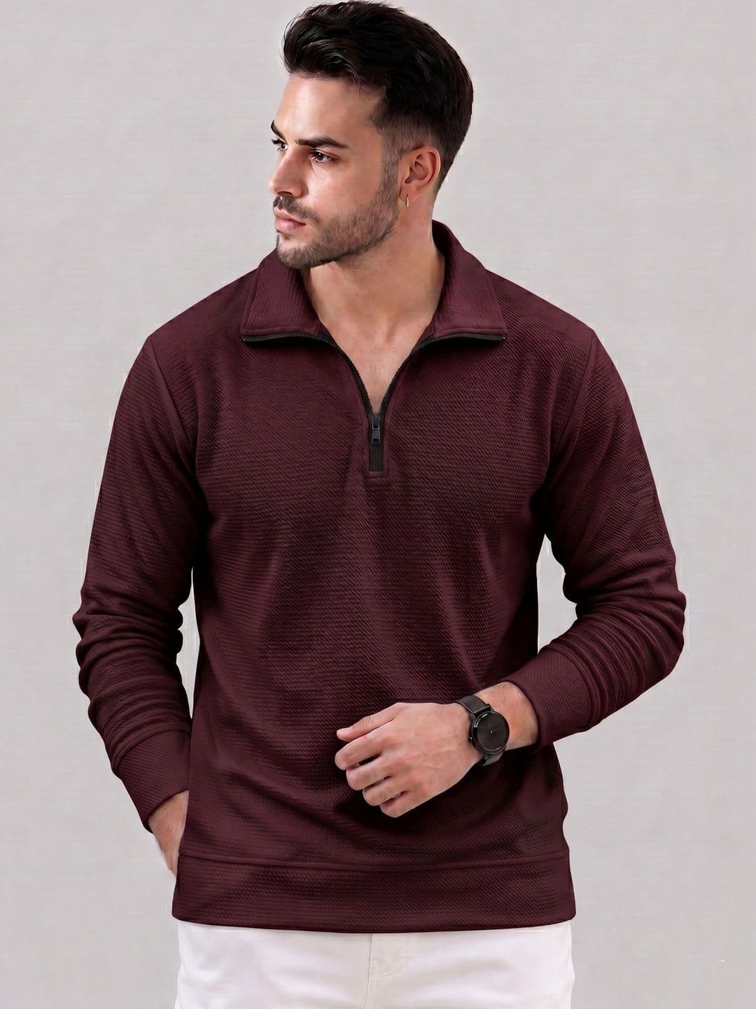 Mast & Harbour Men Polo Collar T-shirt - view 1