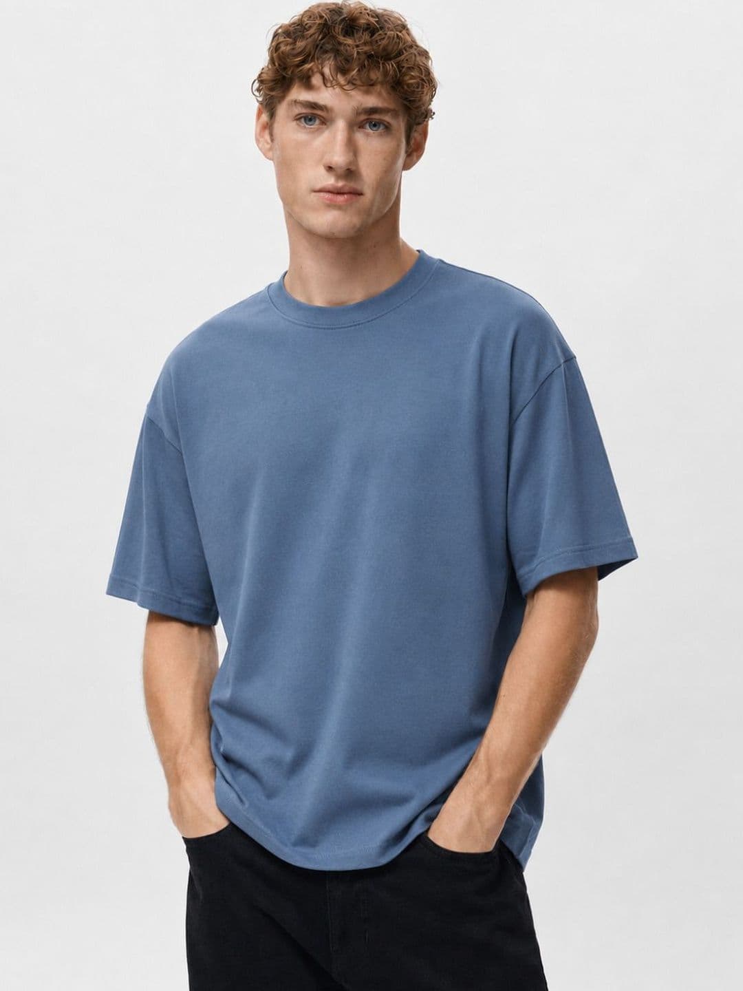 Alan Jones Drop-Shoulder Sleeves Pure Cotton Oversized T-shirt - view 1