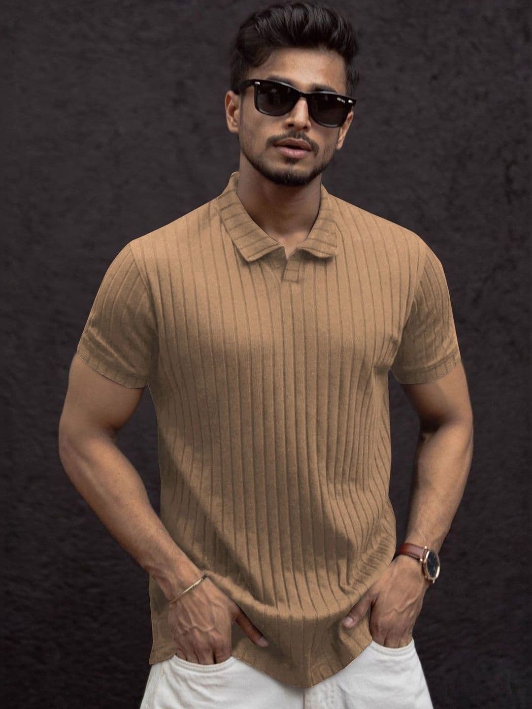 HERE&NOW Men Polo Collar T-shirt - view 1