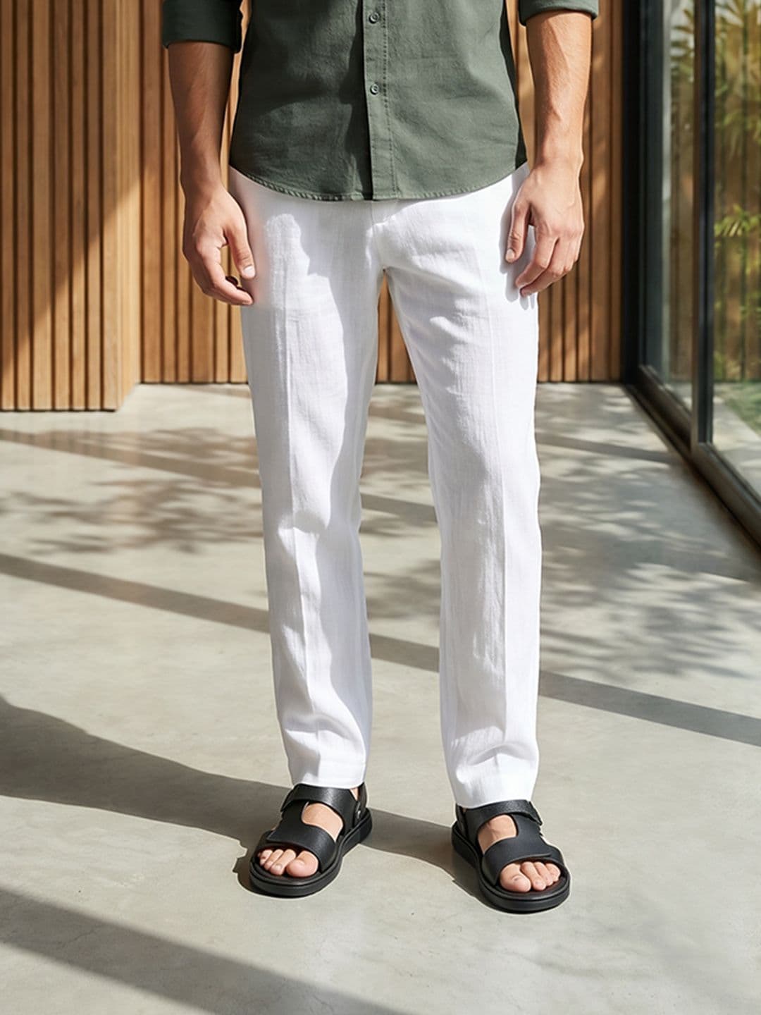 Mr Bowerbird Men Relaxed Fit Chinos Trousers - view 1